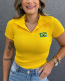 Polo Brasil Amarelo